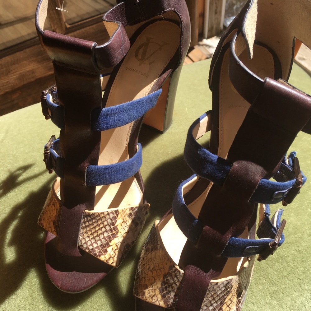 Snake skin sandals
